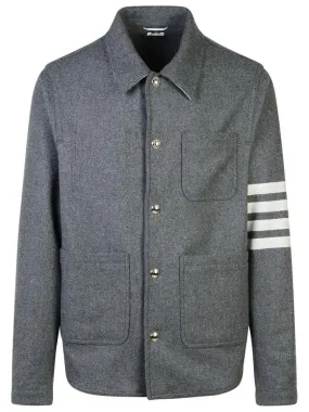   Thom Browne  4 Bar' Grey Wool Blend Jacket Grey  Übergangsjacke 