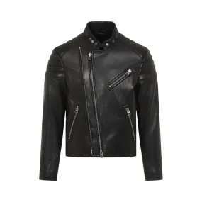   Tom Ford  Black Lamb Leather Biker Jacket Black  Lederjacken 